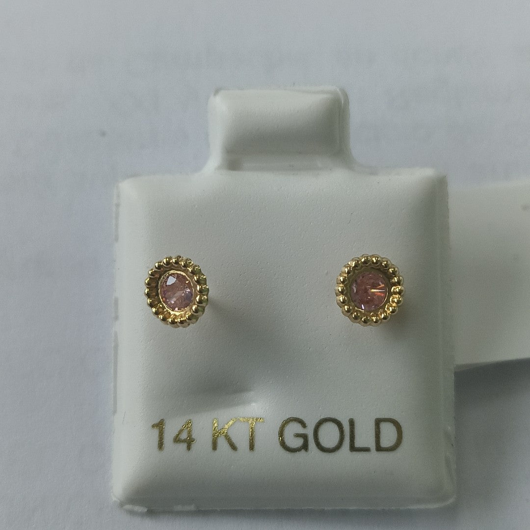 BROQUELES ORO 14K 1 (NUEVO)