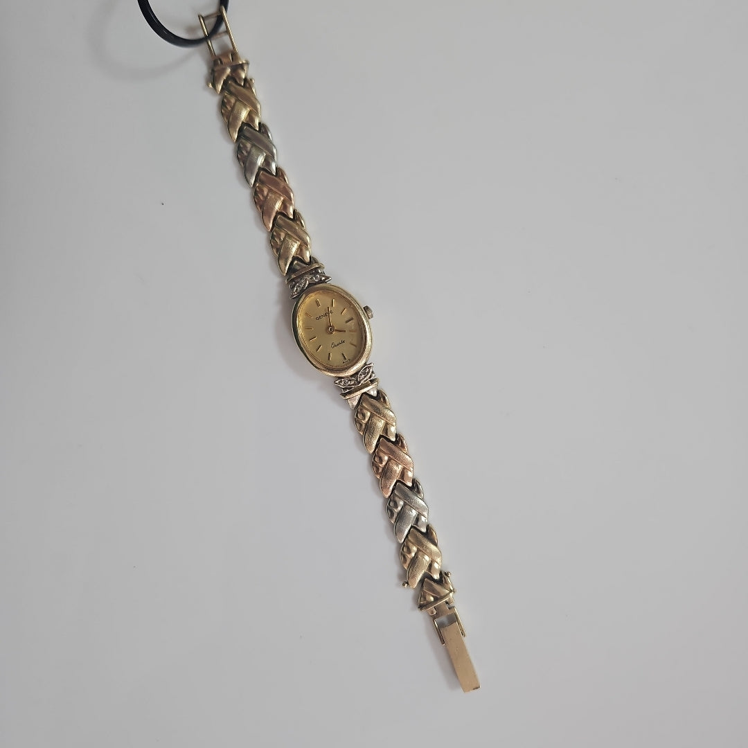 RELOJ CAJA ACERO PULSO ORO ORO COMBINADO 14 K 18,40 GRMS (SEMINUEVO)