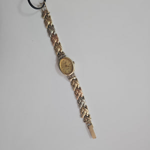 RELOJ CAJA ACERO PULSO ORO ORO COMBINADO 14 K 18,40 GRMS (SEMINUEVO)