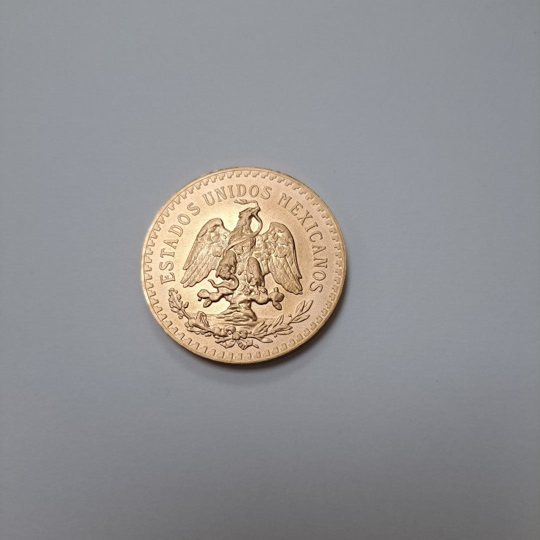 K1 41,60 GRMS - DTO. 0,00 GRMS - 21 K - AVALÚO 78260,00 * IDENTIFICACIÓN MONEDA NOMINATIVA * MONEDAS PESOS 50 PESOS (SEMINUEVO)
