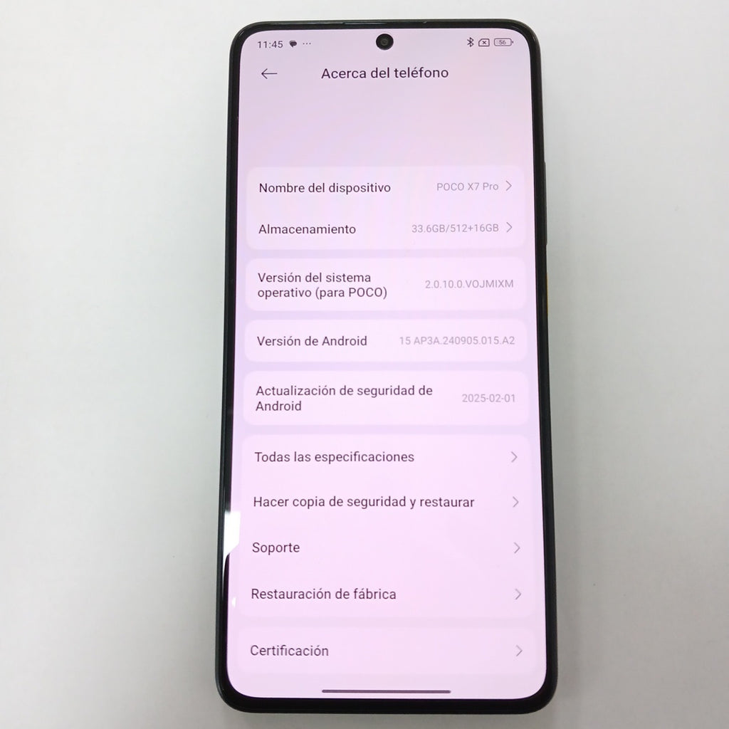 CELULAR XIAOMI POCO X7 PRO 2412DPC0AG (2025) 512 GB 12 GB RAM (SEMINUEVO)