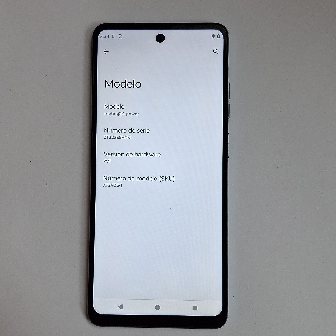 CELULAR MOTOROLA MOTO G24 POWER XT2425-1 (2024) 256 GB 8 GB RAM (SEMINUEVO)