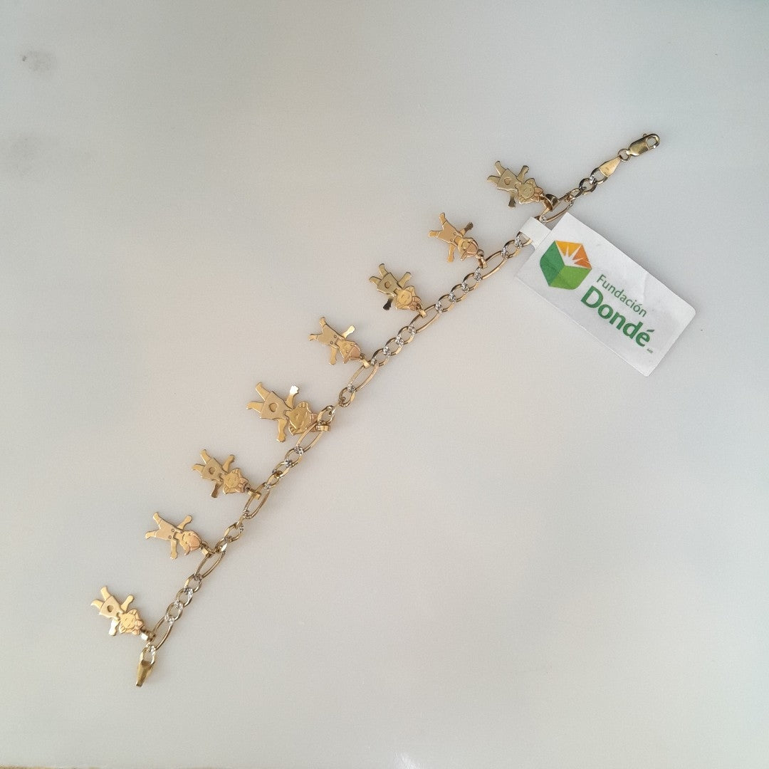 PULSERA. ORO. 10 K 9.1 GRMS (SEMINUEVO)