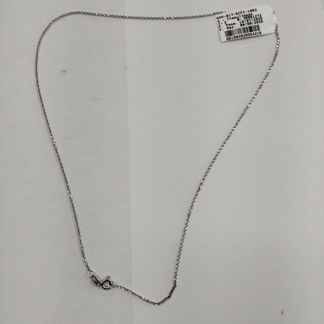 CADENA ORO BLANCO 14 K 1,30 GRMS (SEMINUEVO)