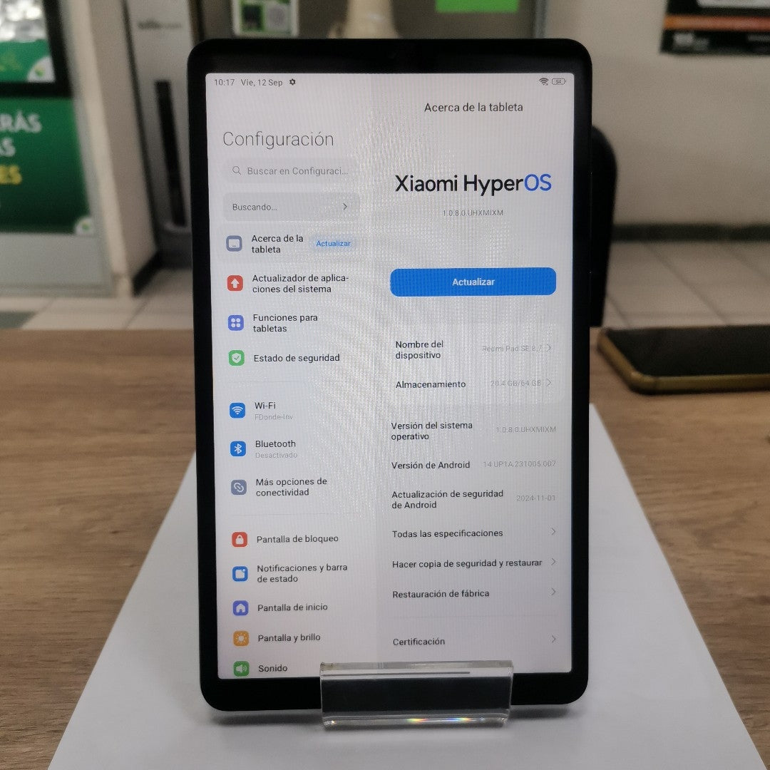 TABLETA XIAOMI REDMI PAD SE 24075RP89G (2024) 128 GB 4 GB RAM (SEMINUEVO)