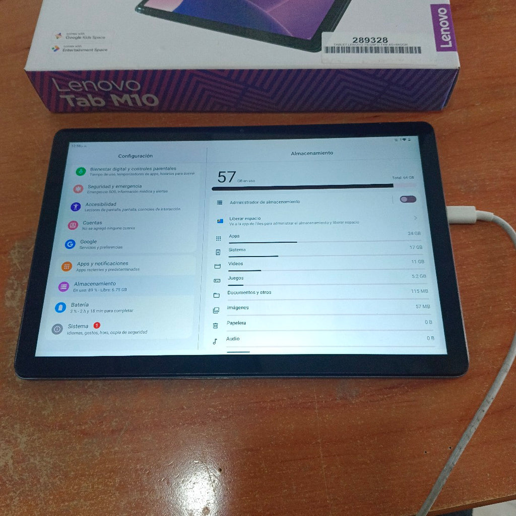 TABLETA LENOVO TAB M10 3 TB328FU 64 GB 4 GB RAM (SEMINUEVO)