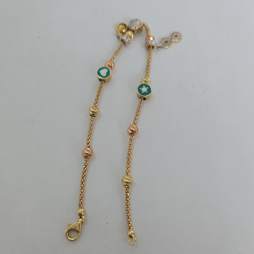 PULSERAS DAMA ORO 14K 5.3 (NUEVO)