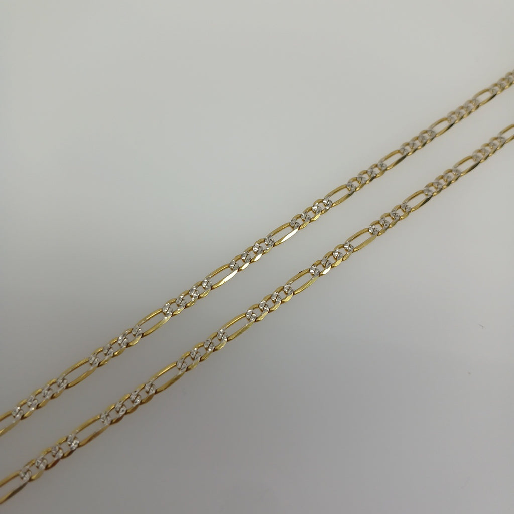 CADENAS CARTIER 3*1 DIAMANTADA ORO 14K 4.4 (NUEVO)