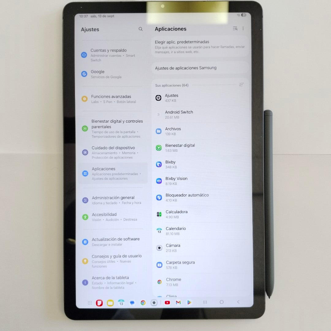 TABLETA SAMSUNG GALAXY TAB S6 LITE SM-P620 (2024) 128 GB 4 GB RAM (SEMINUEVO)