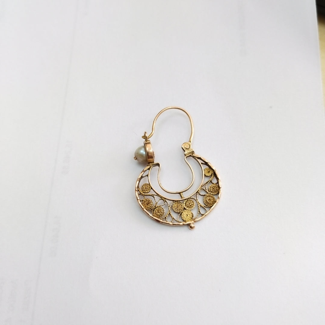 ARETES PAR ORO 8 K 4,10 GRMS (SEMINUEVO)