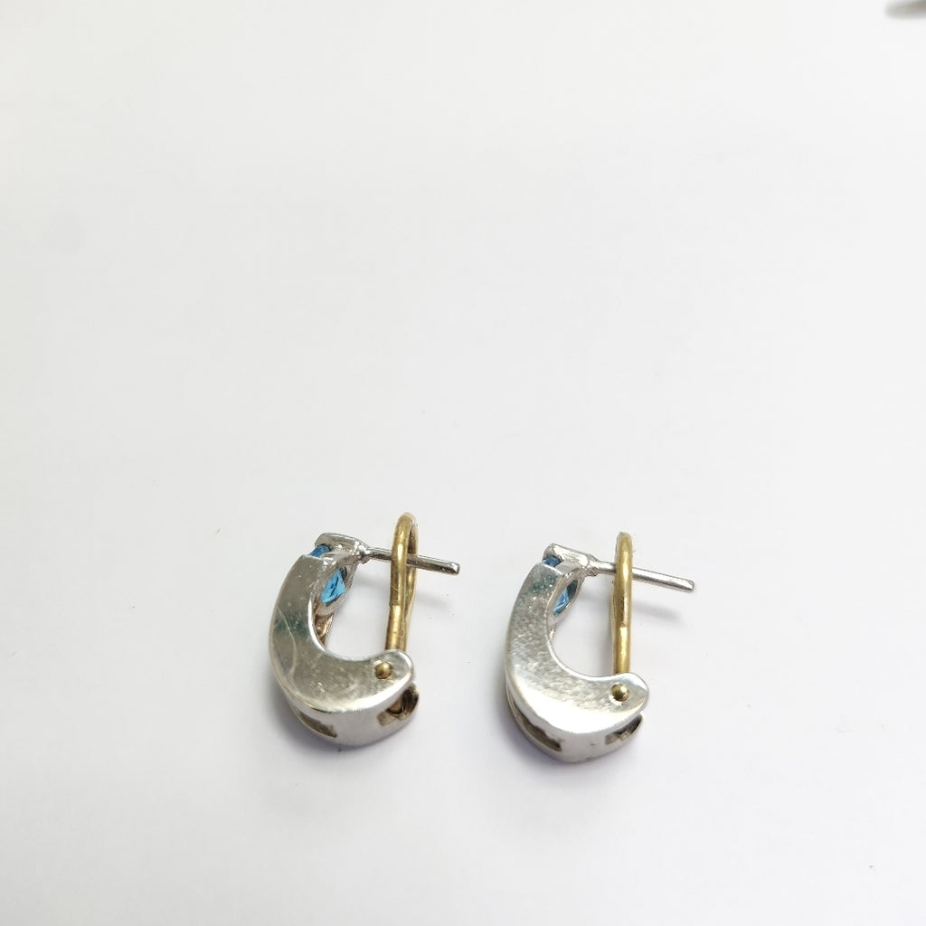 ARETES PAR ORO BLANCO 14 K 5,30 GRMS (SEMINUEVO)