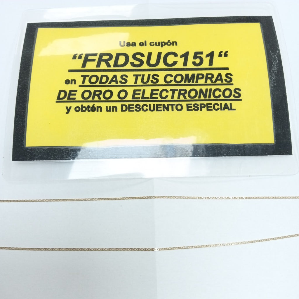 CADENA. ORO. 10 K 1.1 GRMS (SEMINUEVO)