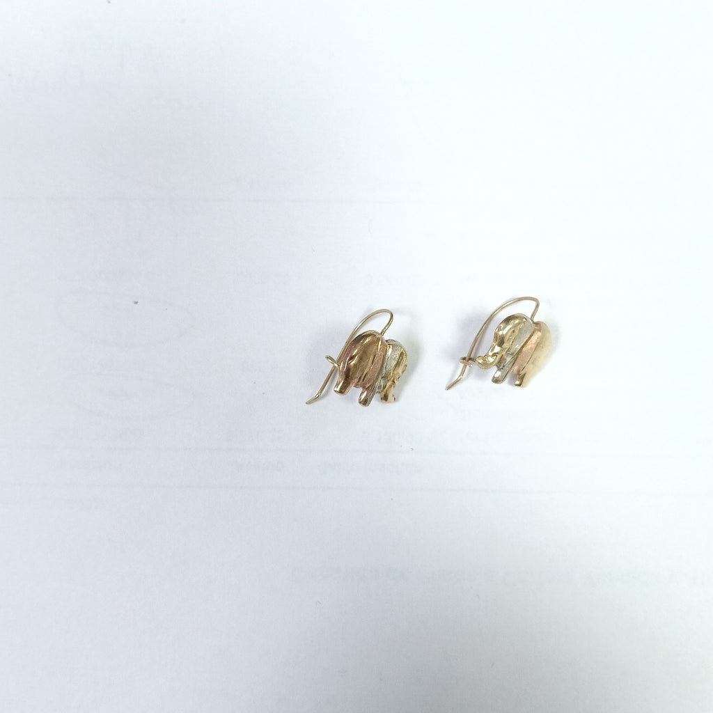 ARETES PAR ORO,ORO COMBINADO 10 K 1,00 GRMS (SEMINUEVO)