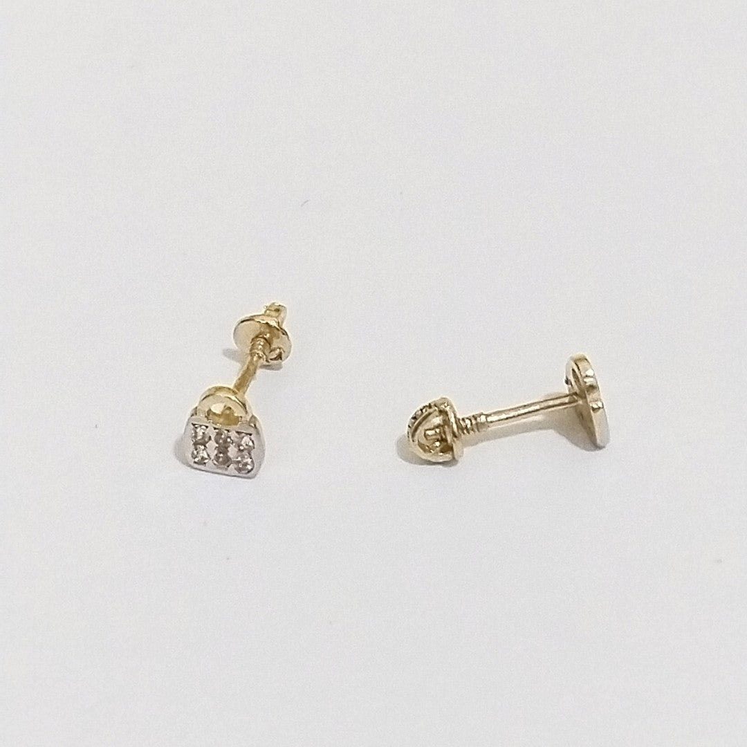 BROQUELES ORO 14K 1 (NUEVO)