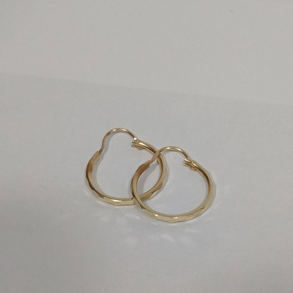 ARETES PAR ORO 14 K 1,20 GRMS (SEMINUEVO)