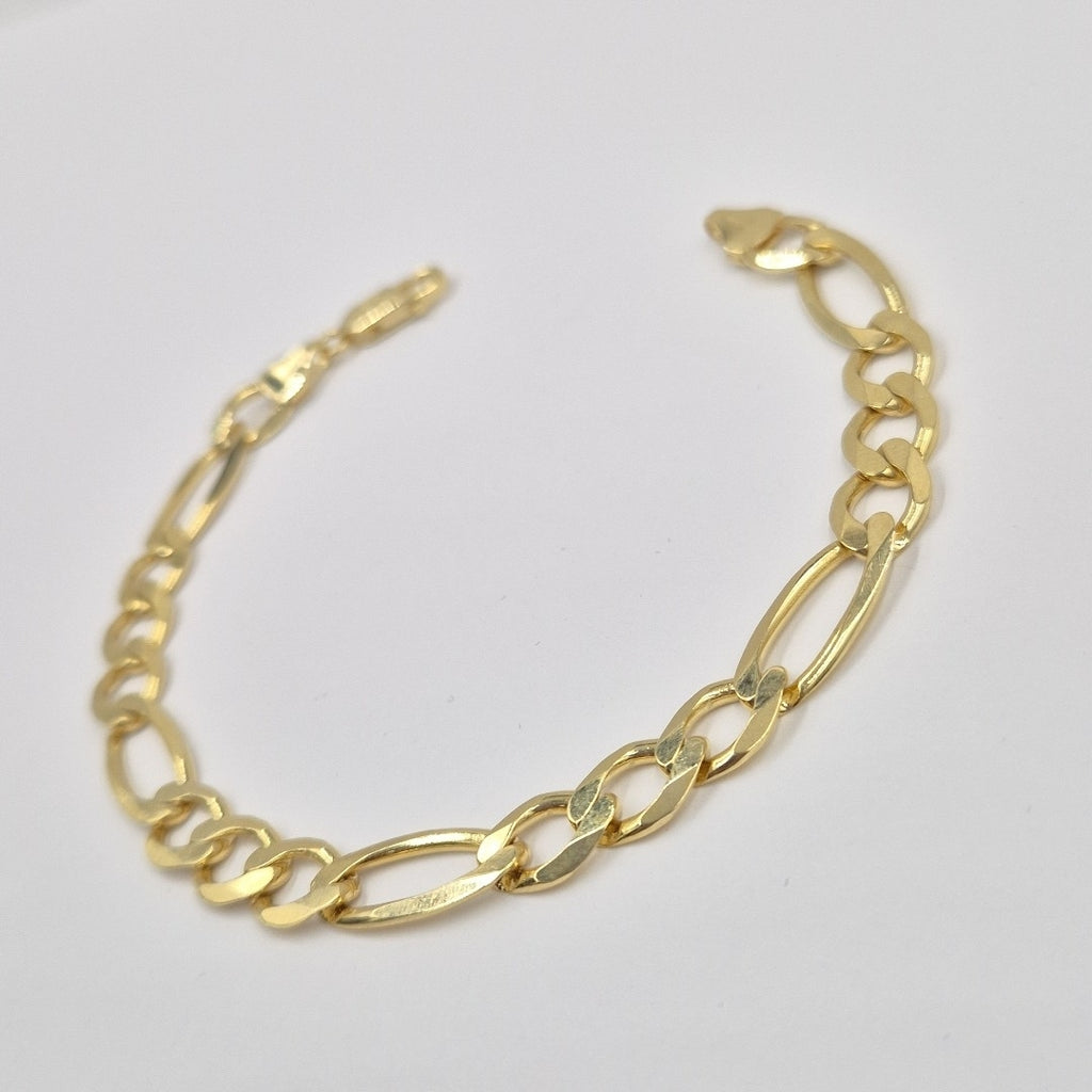 PULSERAS CABALLERO CARTIER 3*1 AMARILLA ORO 14K 14.4 (NUEVO)