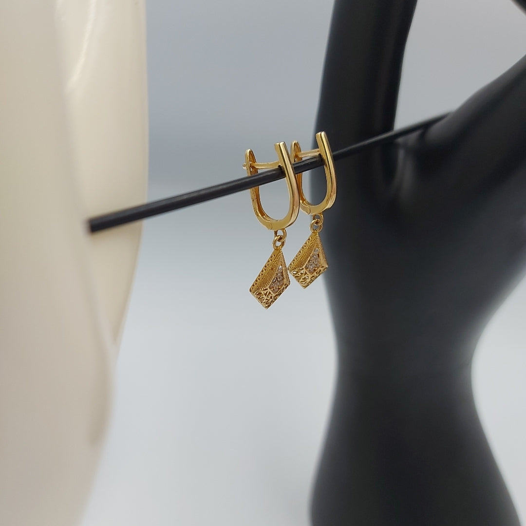BROQUELES ORO 14K 2.9 (NUEVO)