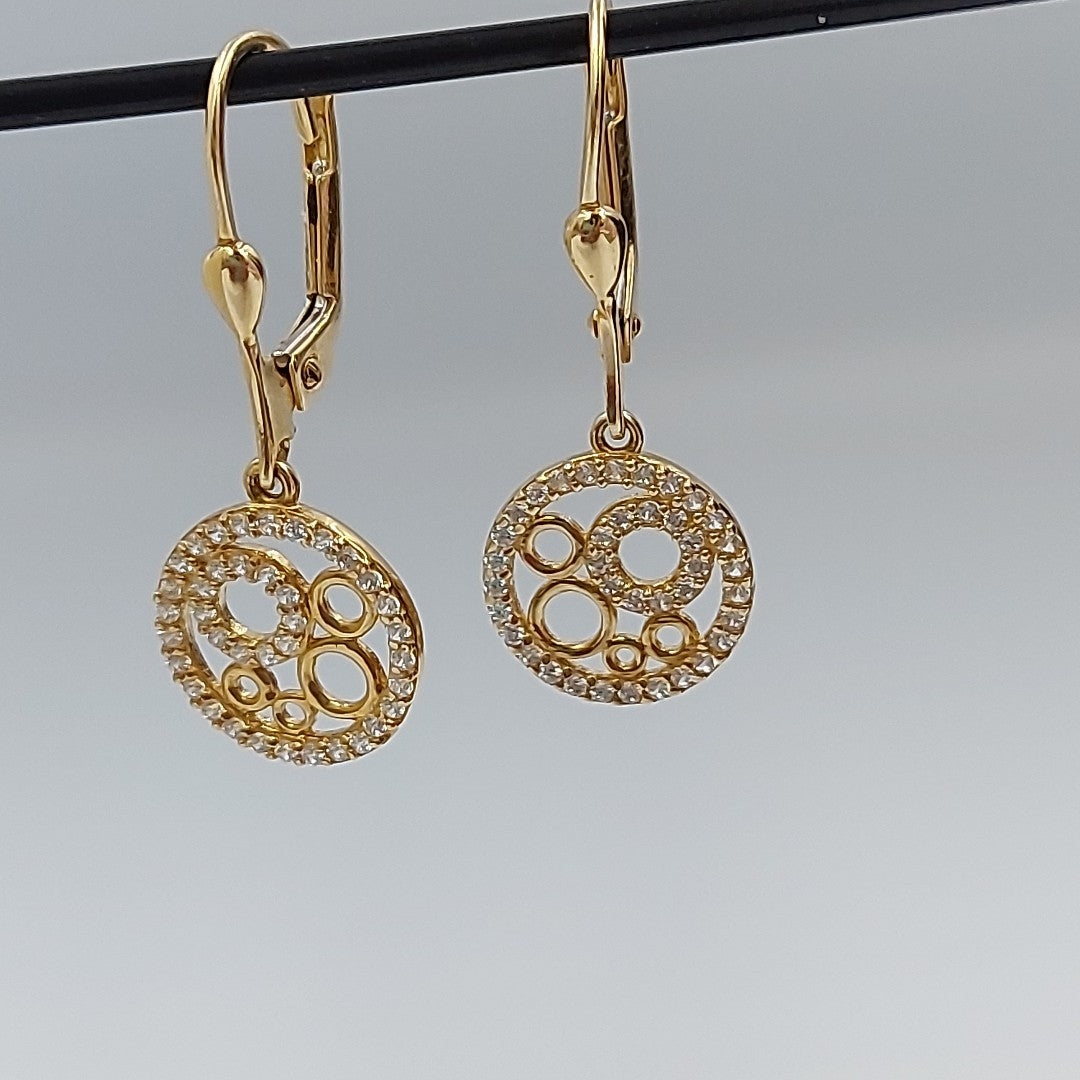 BROQUELES ORO 14K 2.7 (NUEVO)
