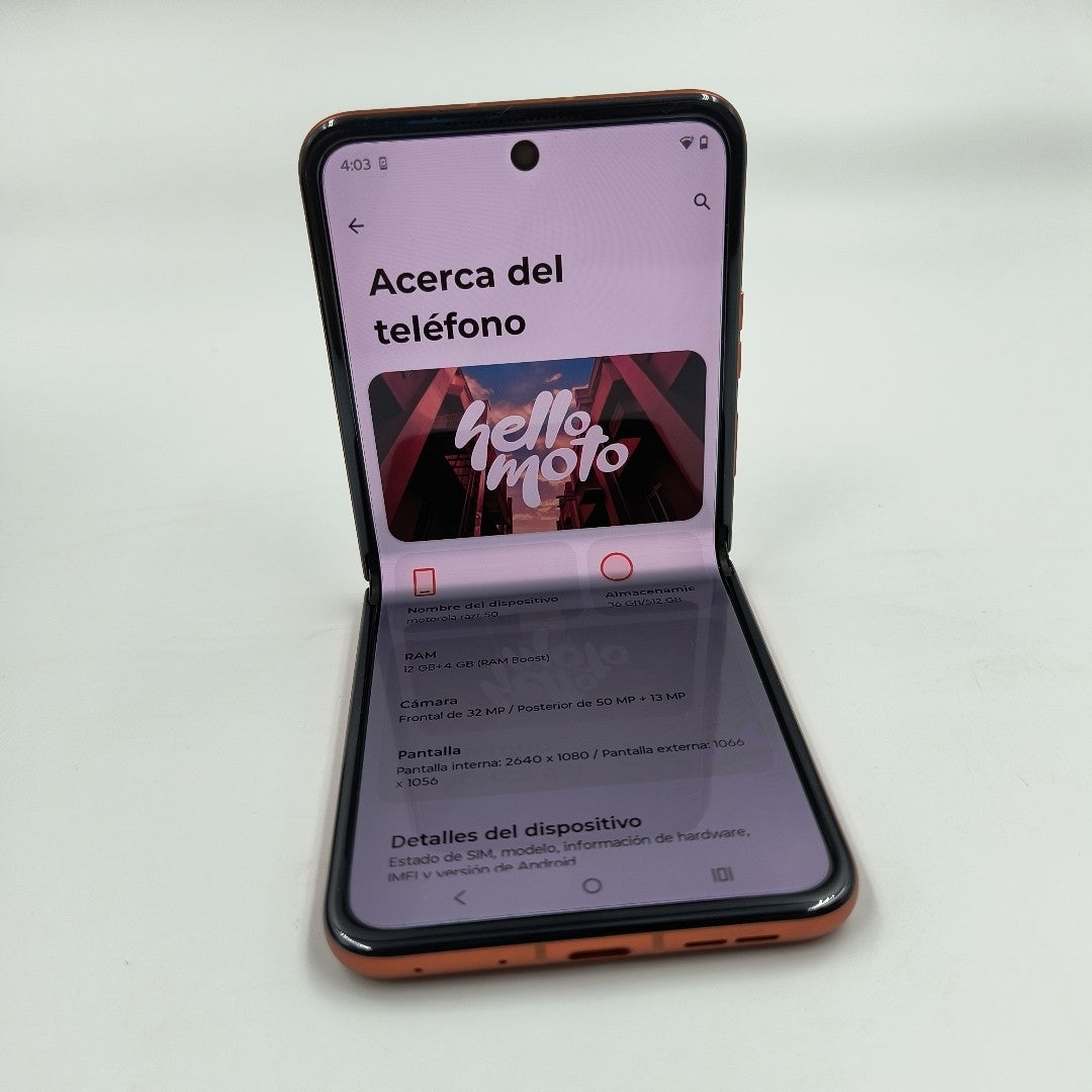 CELULAR MOTOROLA RAZR 50 5G XT2453-1 512 GB 12 GB RAM (SEMINUEVO)