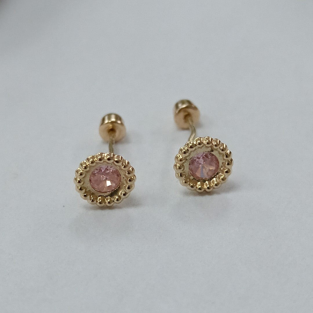 BROQUELES ORO 14K 1 (NUEVO)