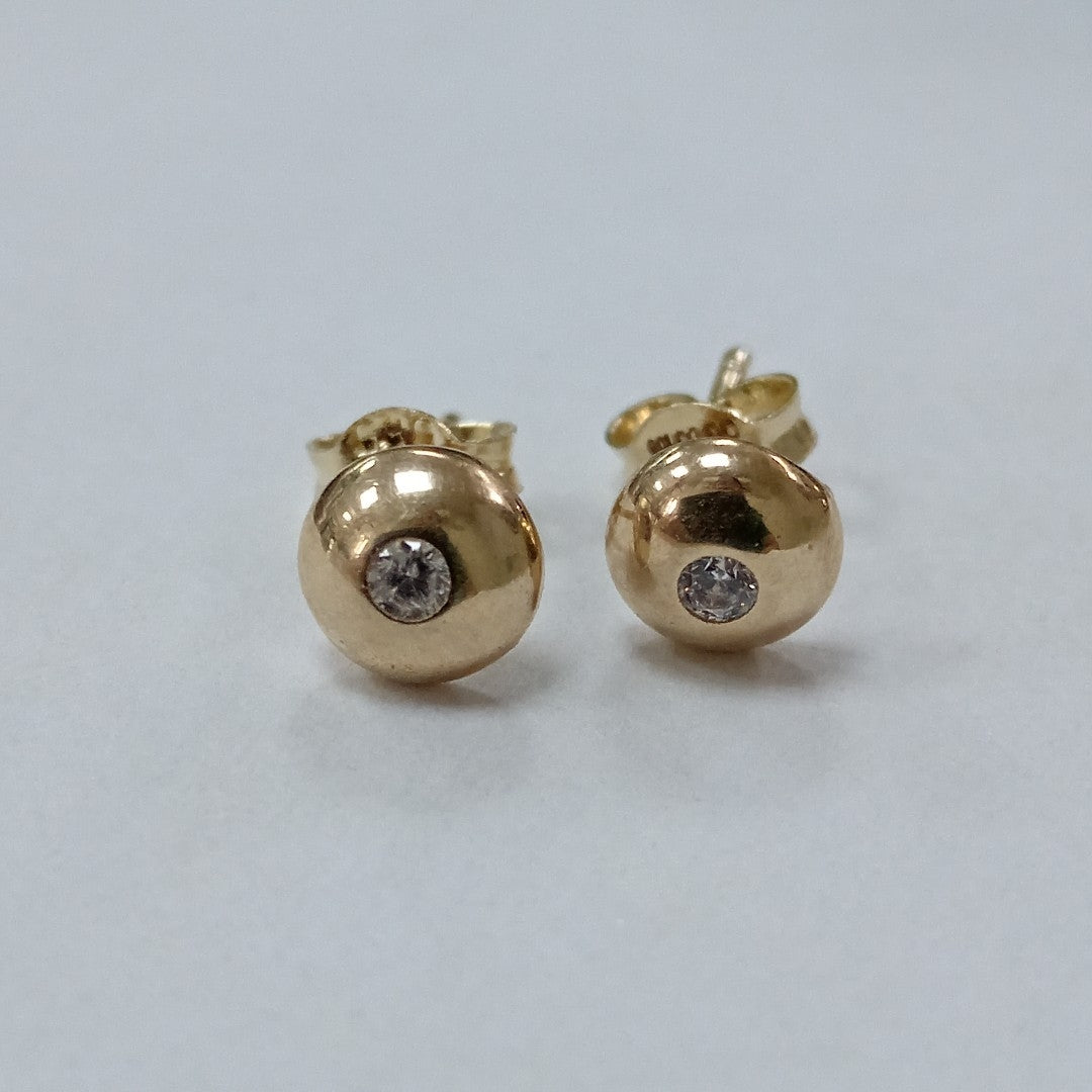BROQUELES ORO 14K 0.9 (NUEVO)