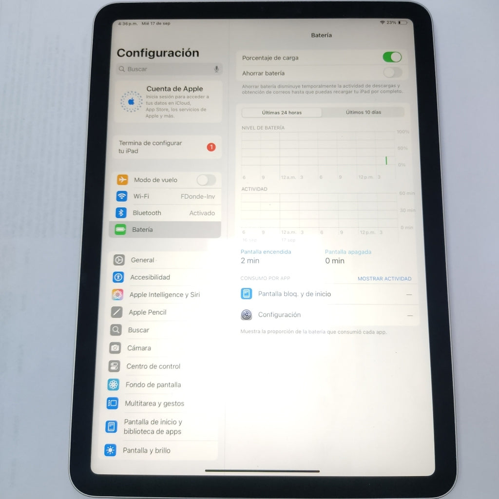 TABLETA APPLE IPAD AIR 5 A2588 256 GB 8 GB RAM (SEMINUEVO)
