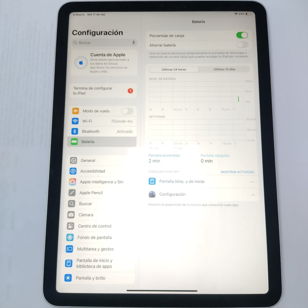 TABLETA APPLE IPAD AIR 5 A2588 256 GB 8 GB RAM (SEMINUEVO)