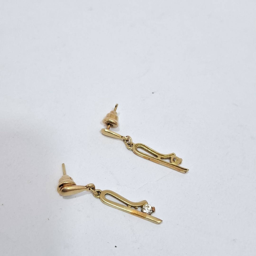 ARETES PAR ORO 14 K 3,00 GRMS (SEMINUEVO)