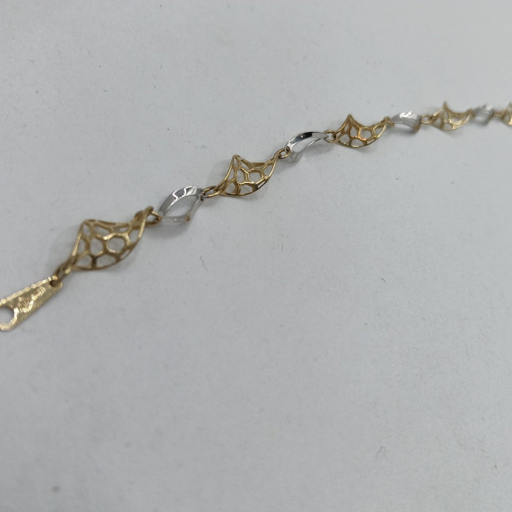 PULSERA. ORO, ORO BLANCO. 14 K 2 GRMS (SEMINUEVO)