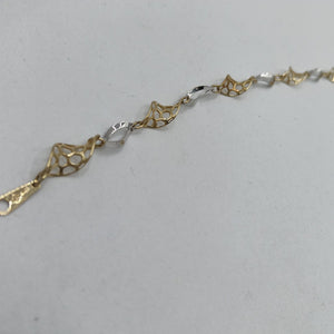 PULSERA. ORO, ORO BLANCO. 14 K 2 GRMS (SEMINUEVO)