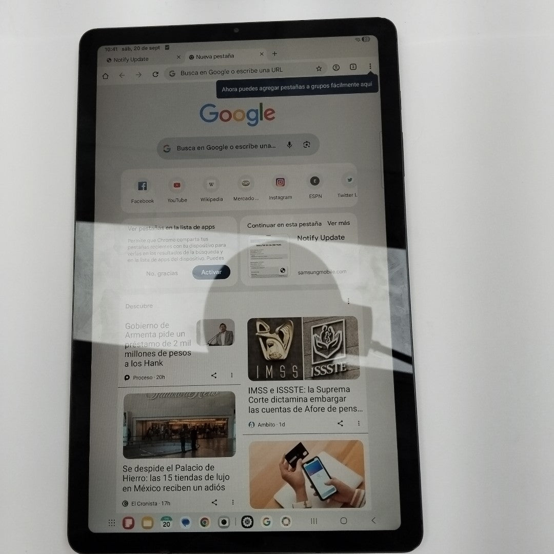 TABLETA SAMSUNG GALAXY TAB S6 LITE SM-P620 (2024) 128 GB 4 GB RAM (SEMINUEVO)