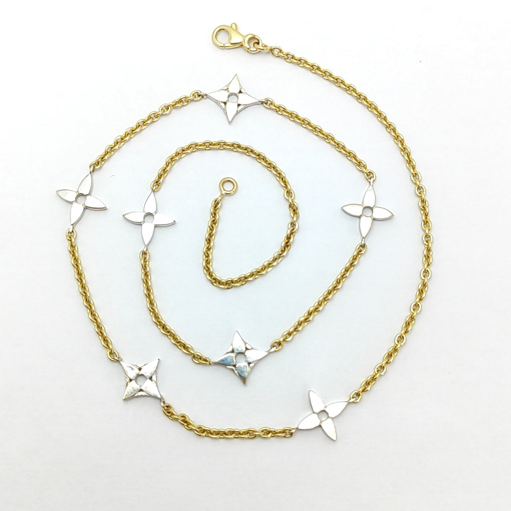 GARGANTILLA ORO COMBINADO 14 K 10,40 GRMS (SEMINUEVO)