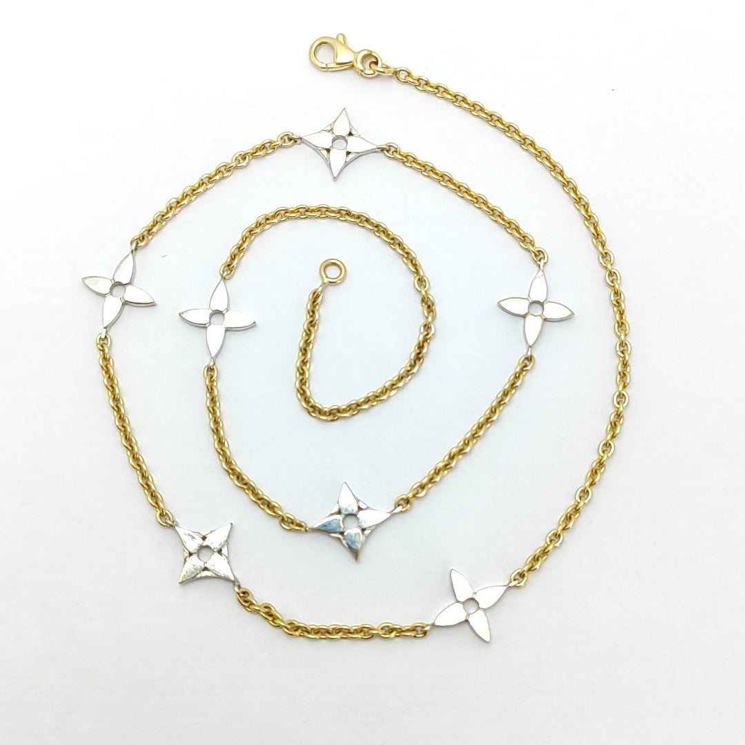 GARGANTILLA ORO COMBINADO 14 K 10,40 GRMS (SEMINUEVO)