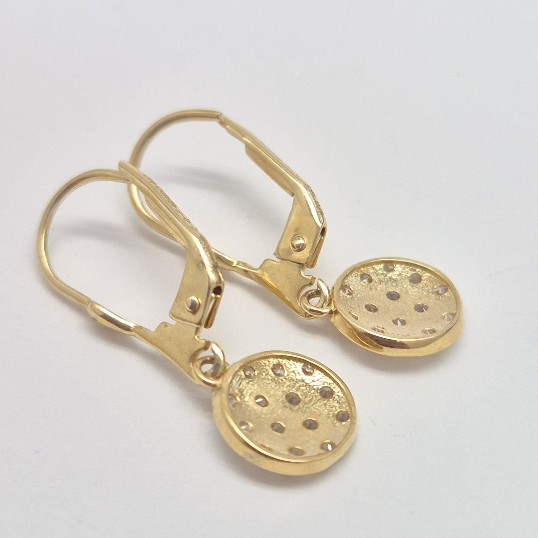 BROQUELES ORO 14K 2.4 (NUEVO)