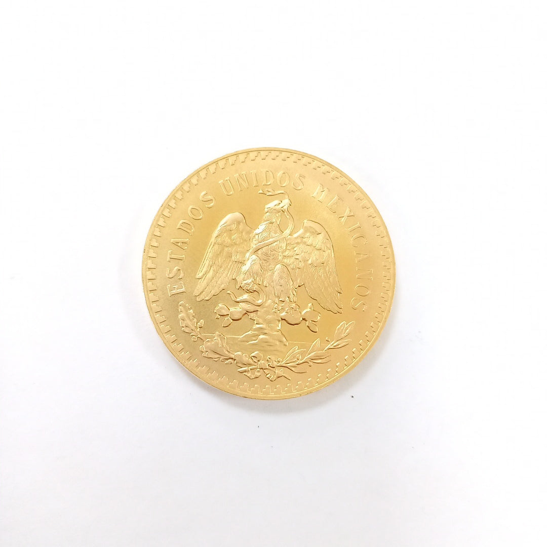 K1 41.6 GRMS - DESC. 0 GRAMOS - 21 K - AVALÚO 71884.8 * * IDENTIFICACIÓN MONEDA NOMINATIVA. * MONEDAS PESOS 50 PESO (SEMINUEVO)