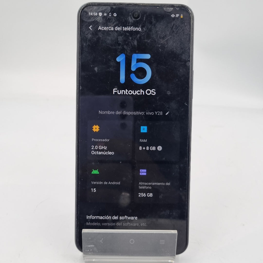 CELULAR VIVO Y28 V2352 256 GB 8 GB RAM (SEMINUEVO)