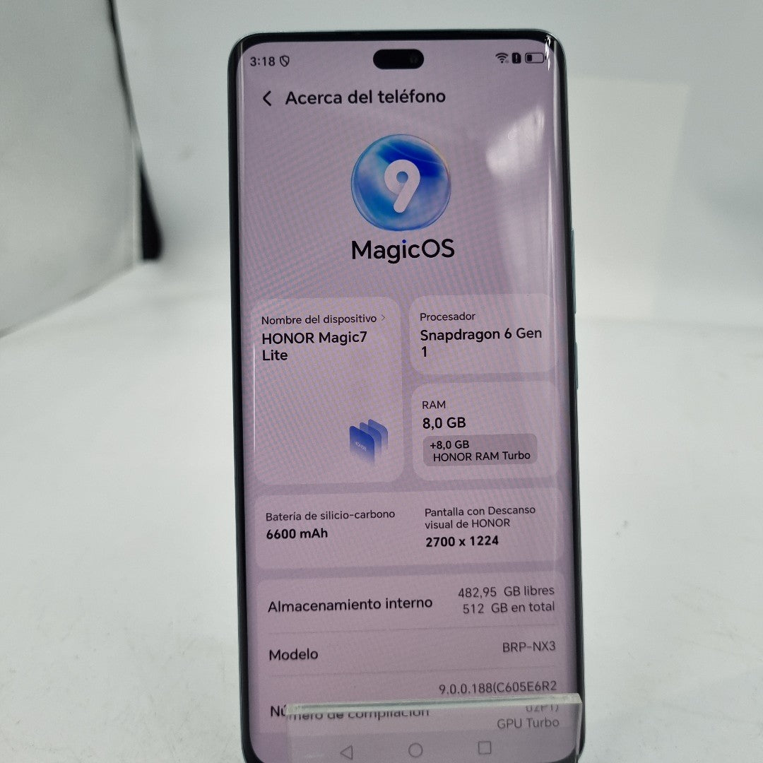 CELULAR HONOR MAGIC 7 LITE BRP-NX3 (2025) 512 GB 8 GB RAM