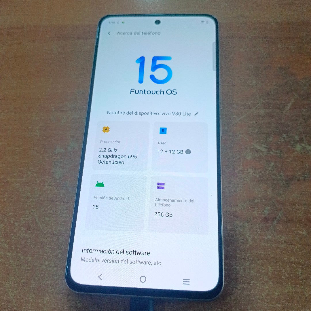 CELULAR VIVO V30 LITE V2314 (2023) 256 GB 12 GB RAM (SEMINUEVO)