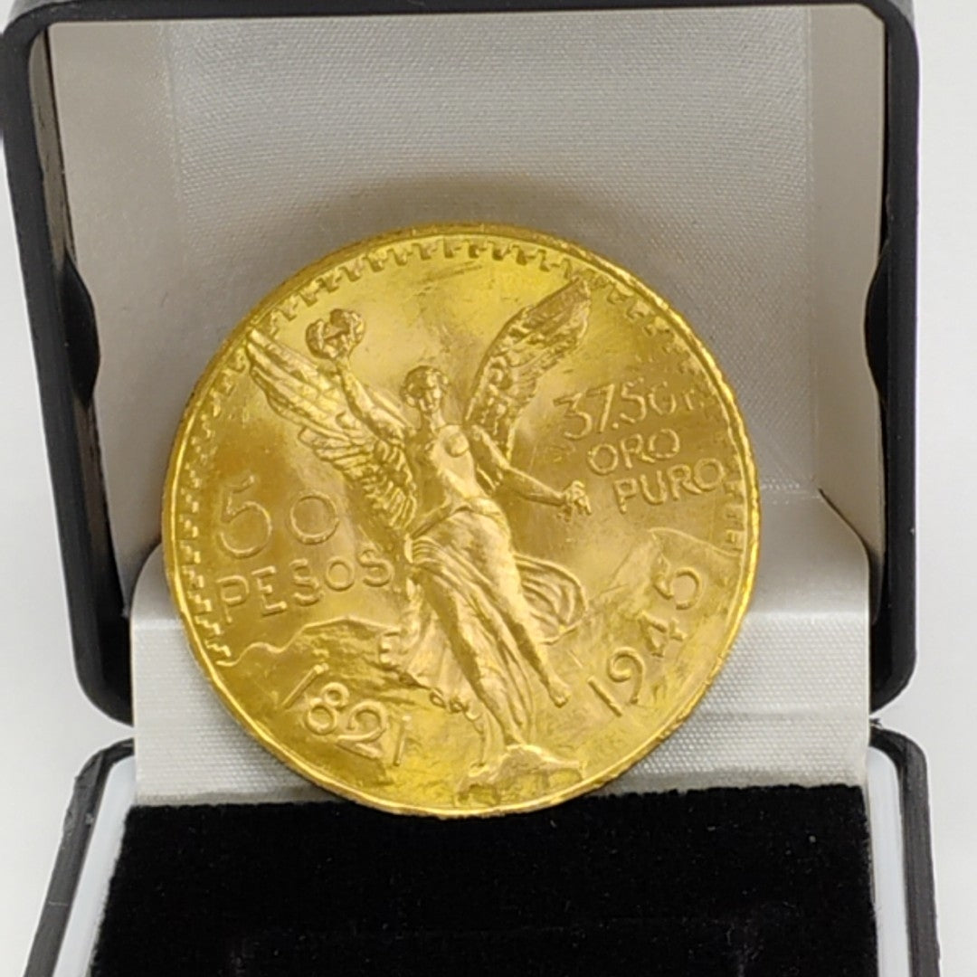 K1 41,60 GRMS - DTO. 0,00 GRMS - 21 K - AVALÚO 79534,21 * IDENTIFICACIÓN MONEDA NOMINATIVA * MONEDAS PESOS 50 PESOS (SEMINUEVO)