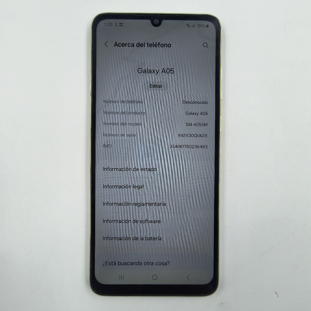 CELULAR SAMSUNG GALAXY A05 SM-A055M (2023) 64 GB 4 GB RAM (SEMINUEVO)