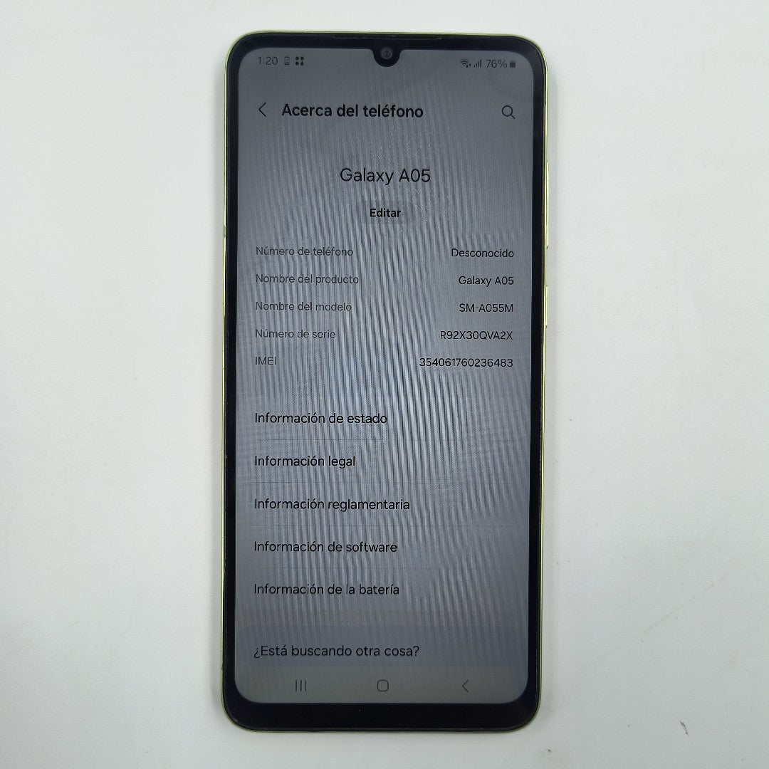 CELULAR SAMSUNG GALAXY A05 SM-A055M (2023) 64 GB 4 GB RAM (SEMINUEVO)