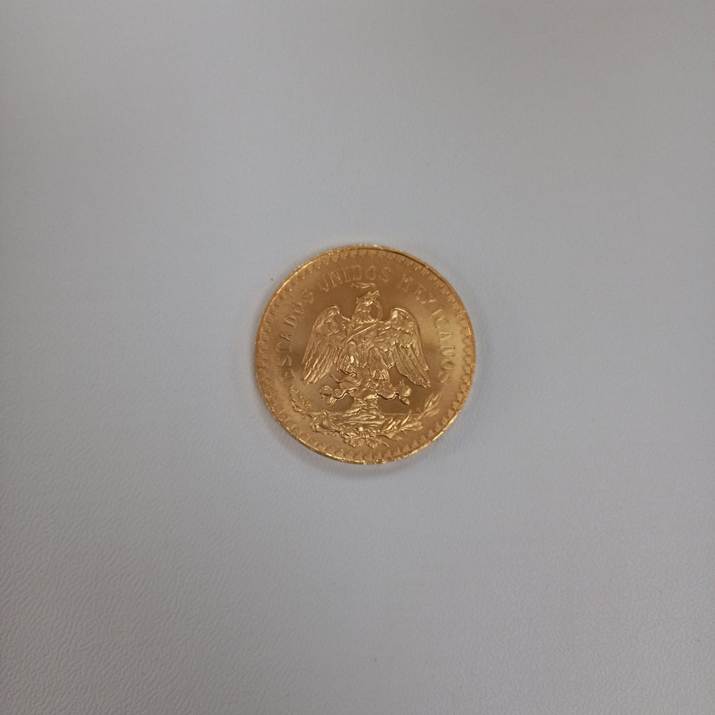 K1 41.6 GRMS - DESC. 0 GRAMOS - 21 K - AVALÚO 75254.4 * * IDENTIFICACIÓN MONEDA NOMINATIVA. * MONEDAS PESOS 50 PESO (SEMINUEVO)