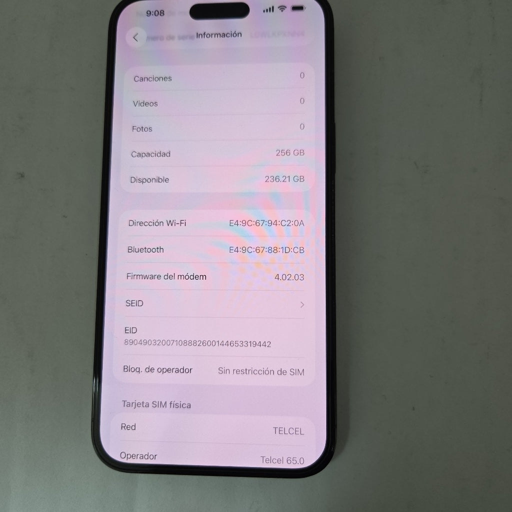 CELULAR APPLE IPHONE 14 PRO MAX A2893 256 GB 6 GB RAM (SEMINUEVO)