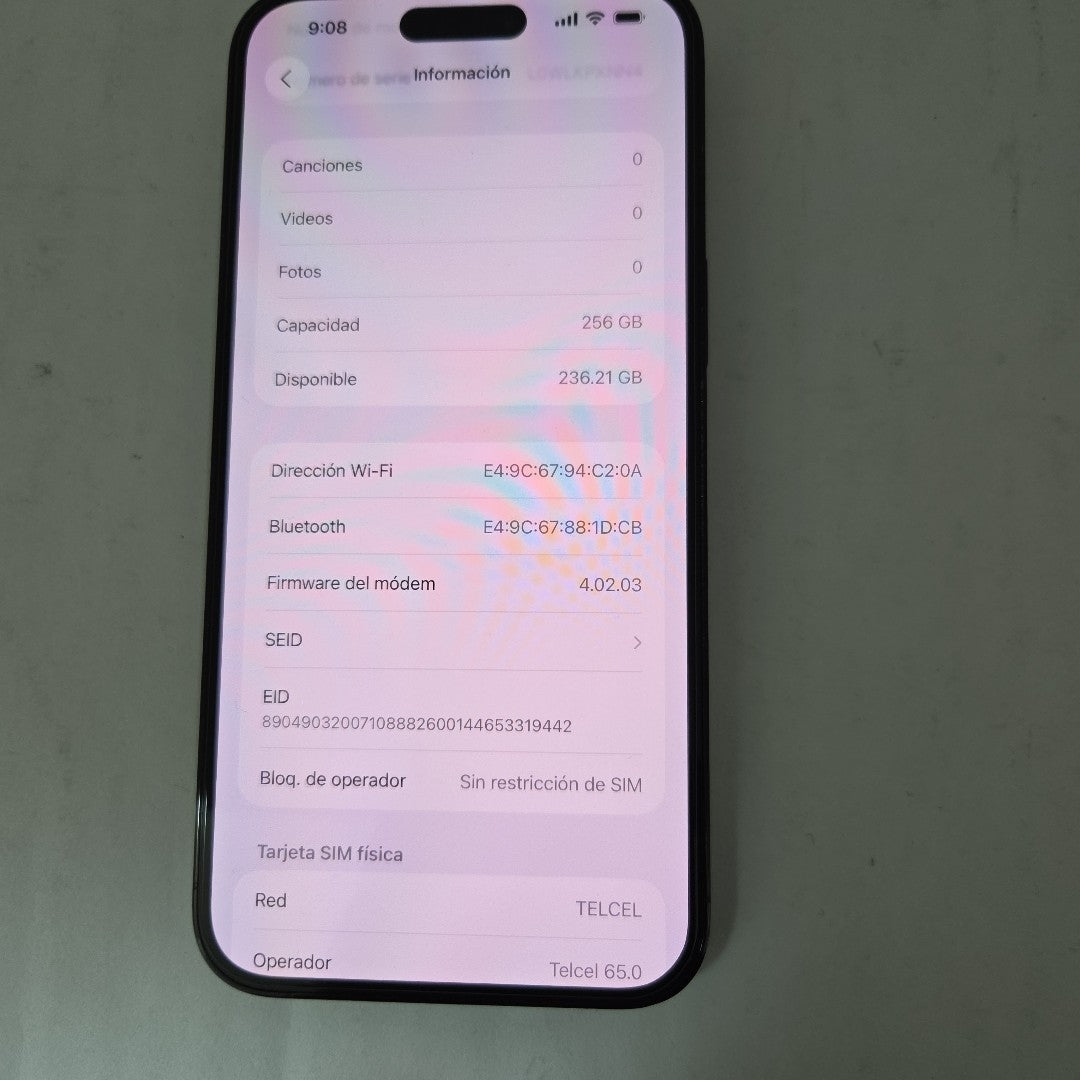 CELULAR APPLE IPHONE 14 PRO MAX A2893 256 GB 6 GB RAM (SEMINUEVO)