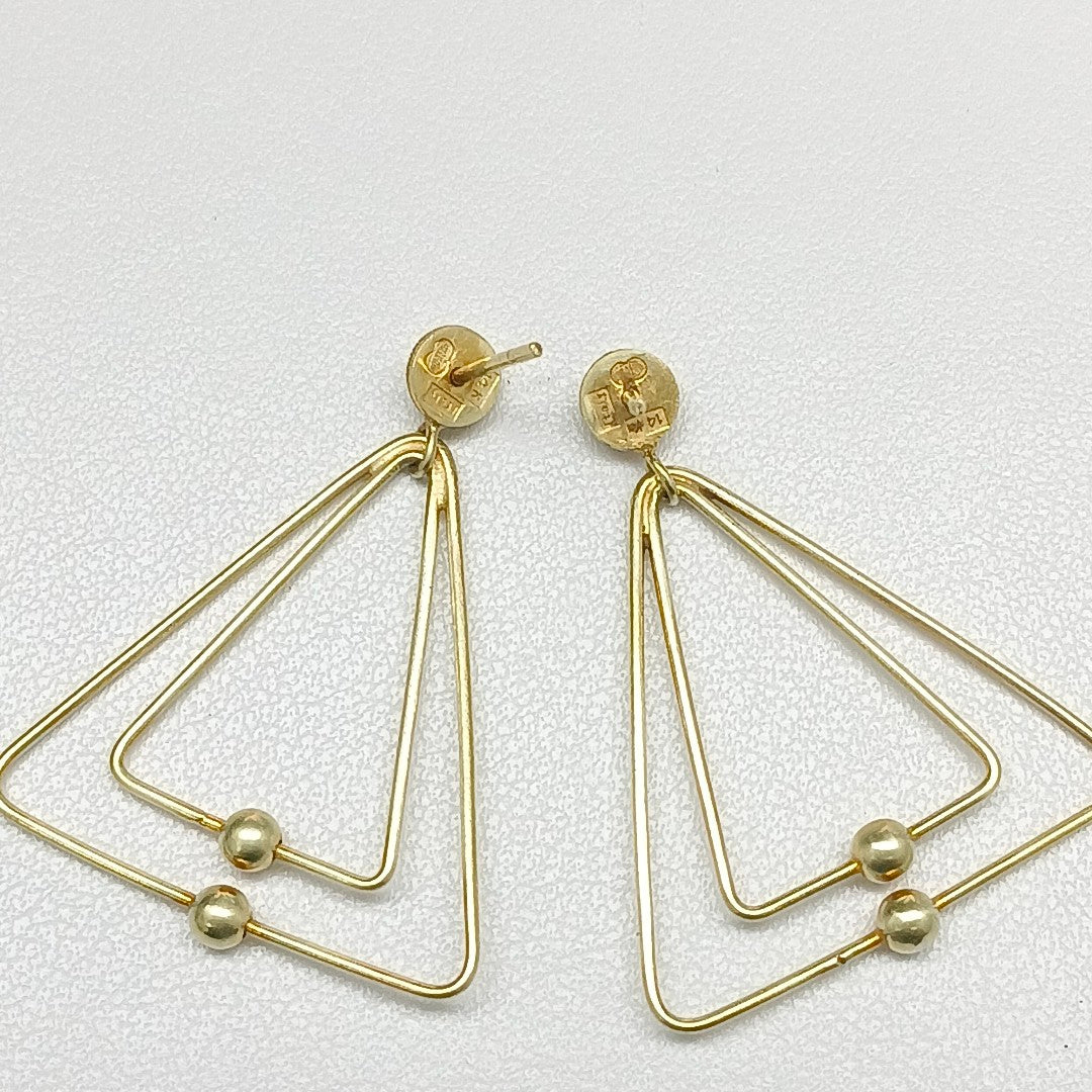 BROQUELES PAR ORO 14 K 3,40 GRMS (SEMINUEVO)
