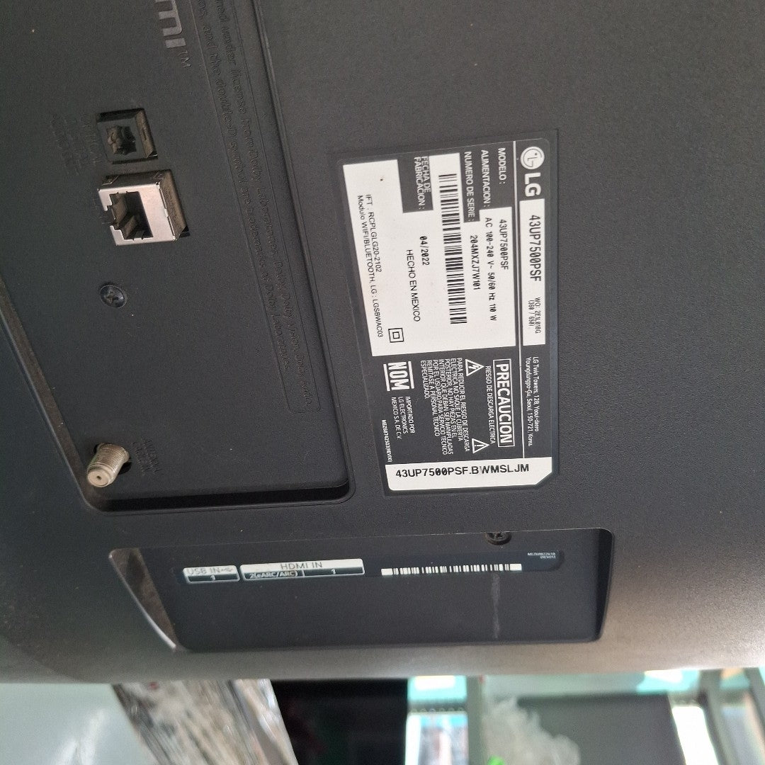 PANTALLA LG 43UP7500PSF (2022) 43" LED 4K (SEMINUEVO)