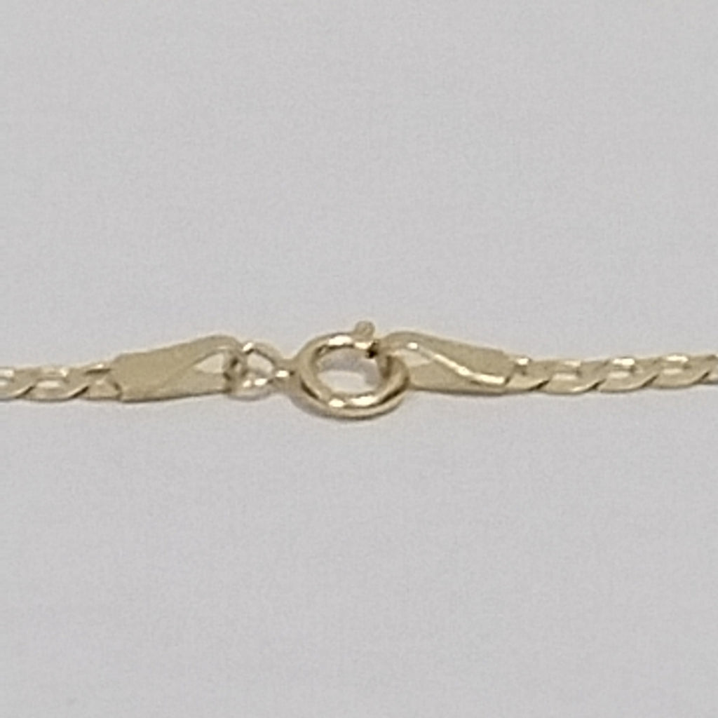 PULSERAS CABALLERO BARBADA AMARILLA ORO 14K 1.6 (NUEVO)