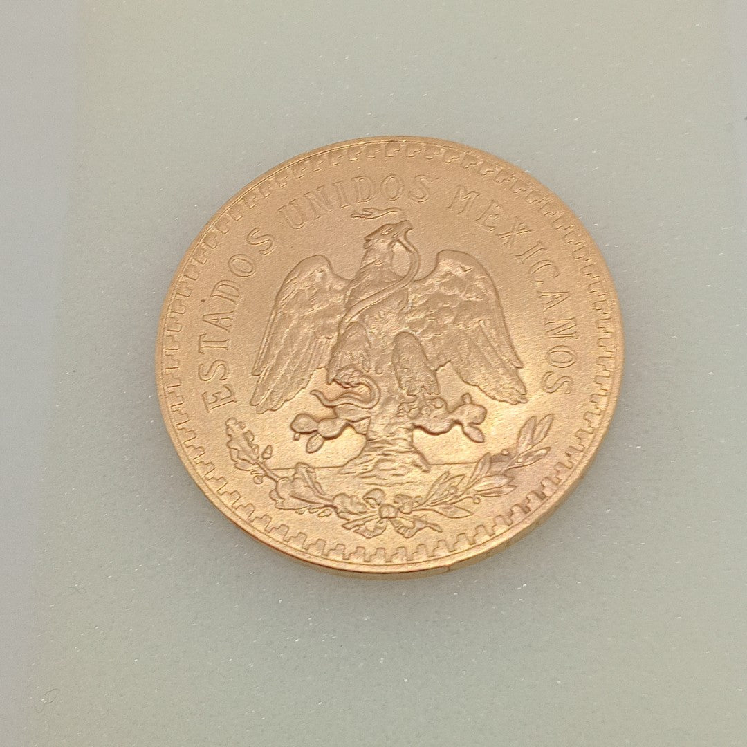 K1 41,60 GRMS - DTO. 0,00 GRMS - 21 K - AVALÚO 79534,21 * IDENTIFICACIÓN MONEDA NOMINATIVA * MONEDAS PESOS 50 PESOS (SEMINUEVO)