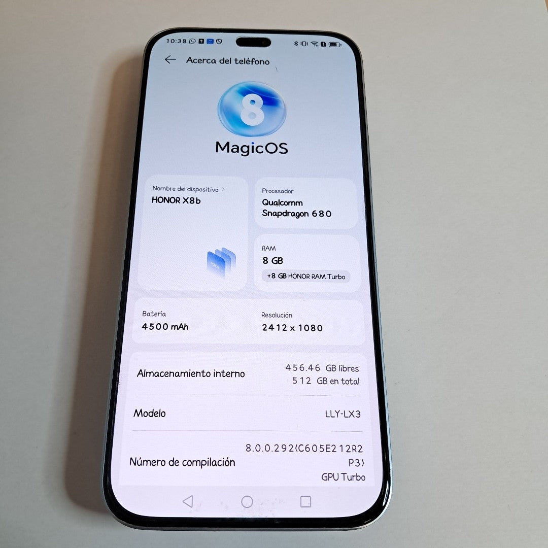 CELULAR HONOR X8B LLY-LX3 (2023) 512 GB 8 GB RAM (SEMINUEVO)