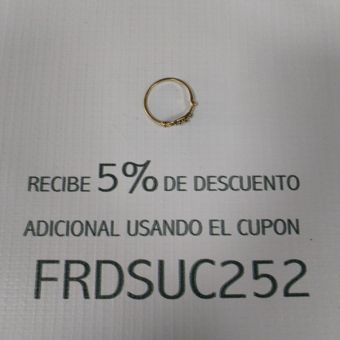 ANILLITO ORO 10 K 0,90 GRMS (SEMINUEVO)